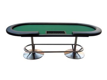 China Tabela do pôquer da casa da tabela de jogo de pôquer do luxo 8FT com pé baixo de aço resistente fábrica